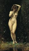 Jean-Baptiste-Camille Corot Diana Bathing France oil painting artist